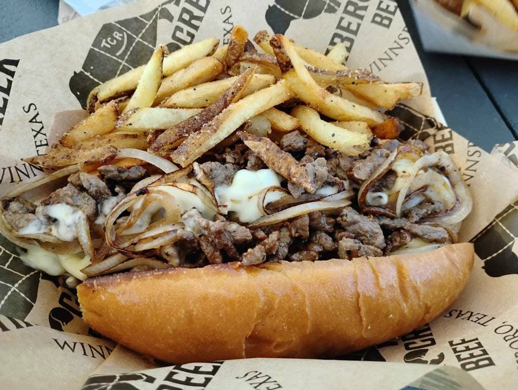 Timber Creek Philly cheesesteak and fries